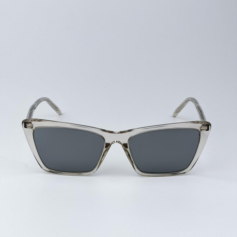 Saint Laurent SL737 MICA THIN 004 Men BRAND NEW Sunglasses Transparent Beige